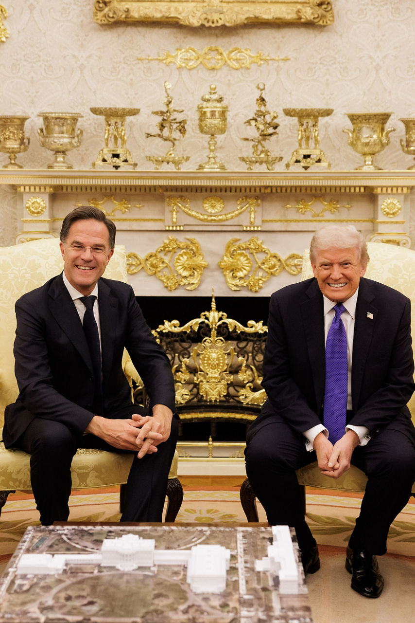 NATO Secretary General Mark Rutte meets with US President Donald Trump