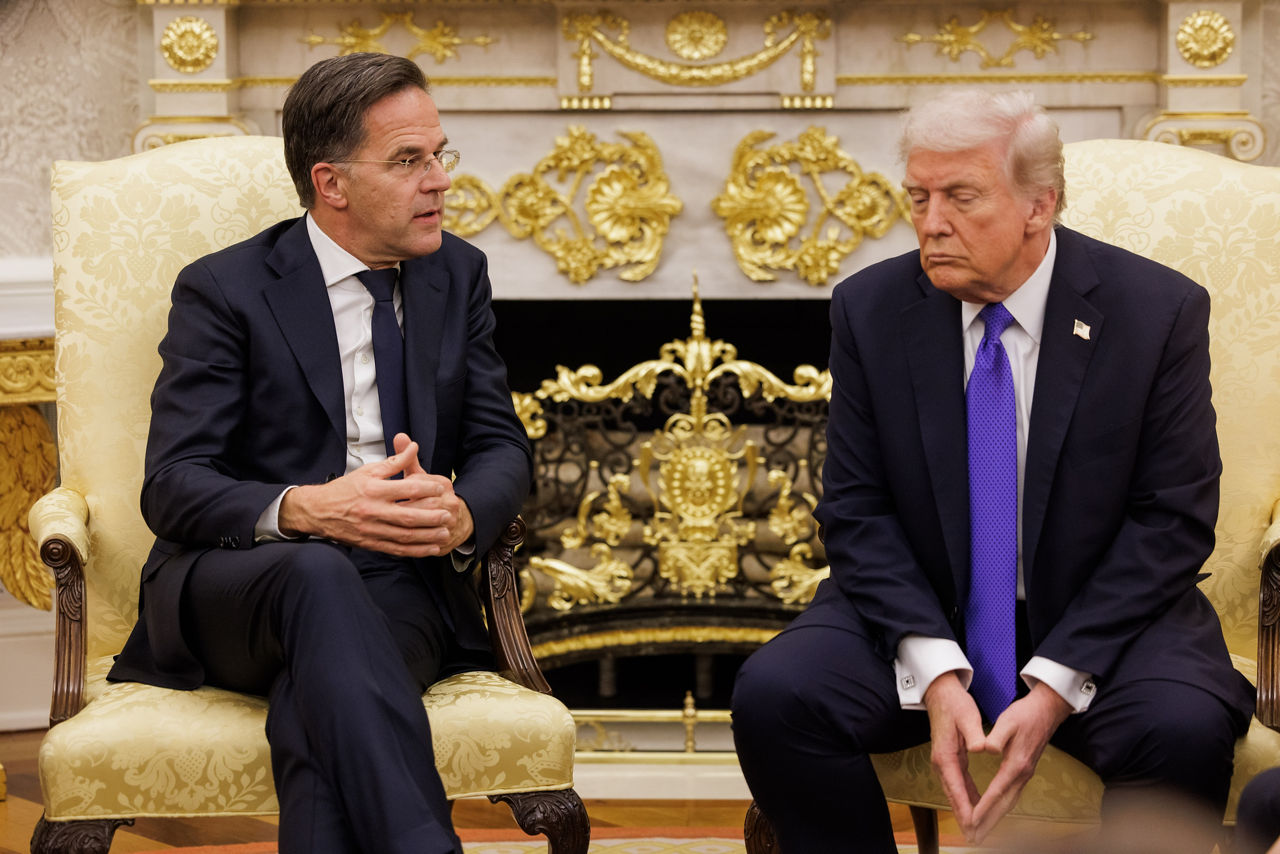 NATO Secretary General Mark Rutte meets with US President Donald Trump