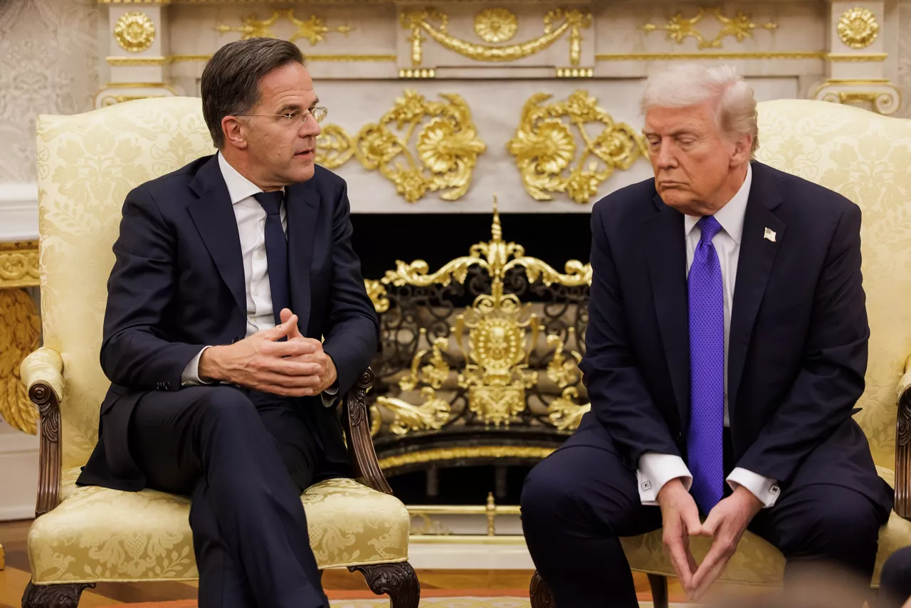 NATO Secretary General Mark Rutte meets with US President Donald Trump