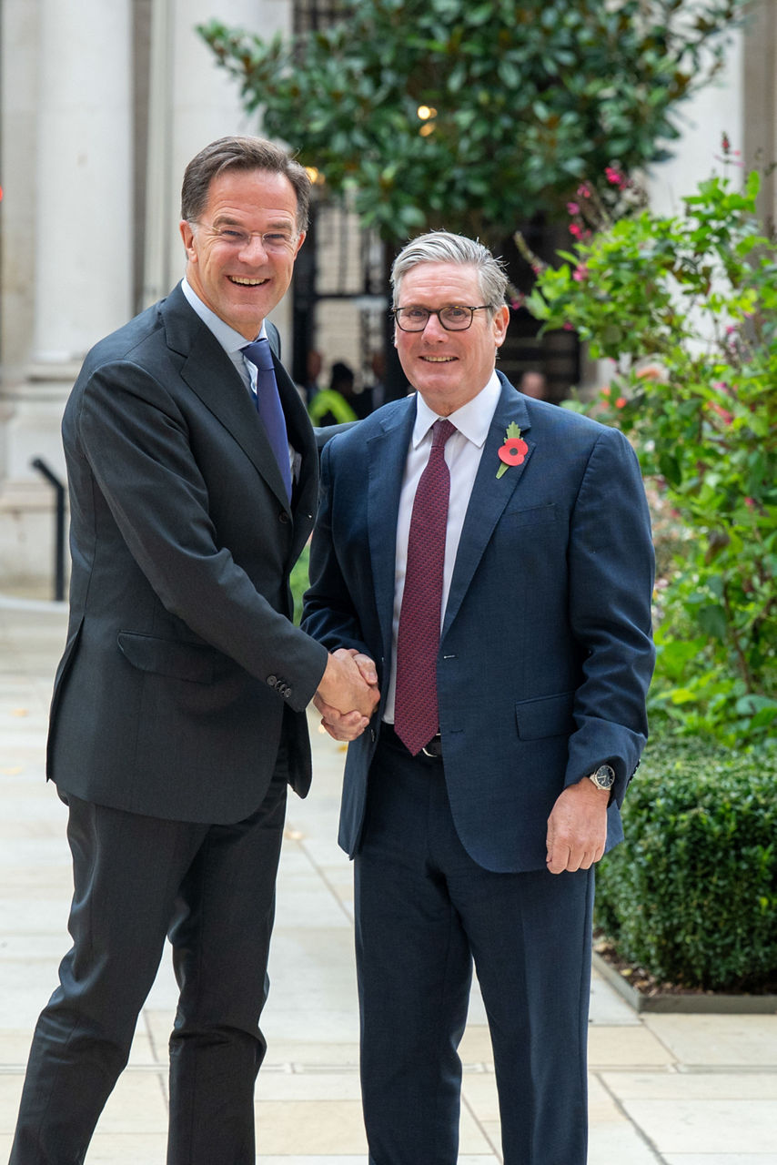 NATO Secretary General Mark Rutte and Keir Starmer, Prime Minister of the United Kingdom