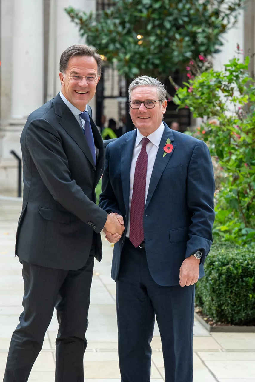 NATO Secretary General Mark Rutte and Keir Starmer, Prime Minister of the United Kingdom