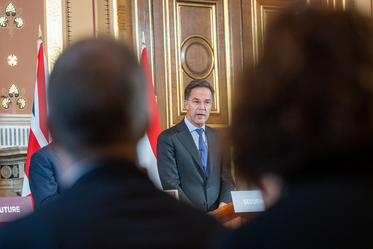 Joint press conference. NATO Secretary General Mark Rutte