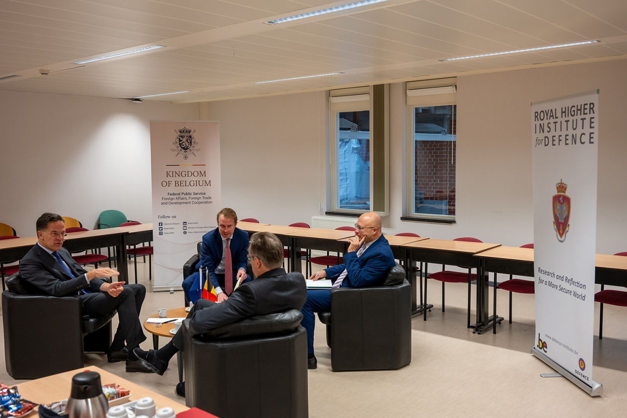 NATO Secretary General Mark Rutte meets with the Bart De Wever, Prime Minister of Belgium
