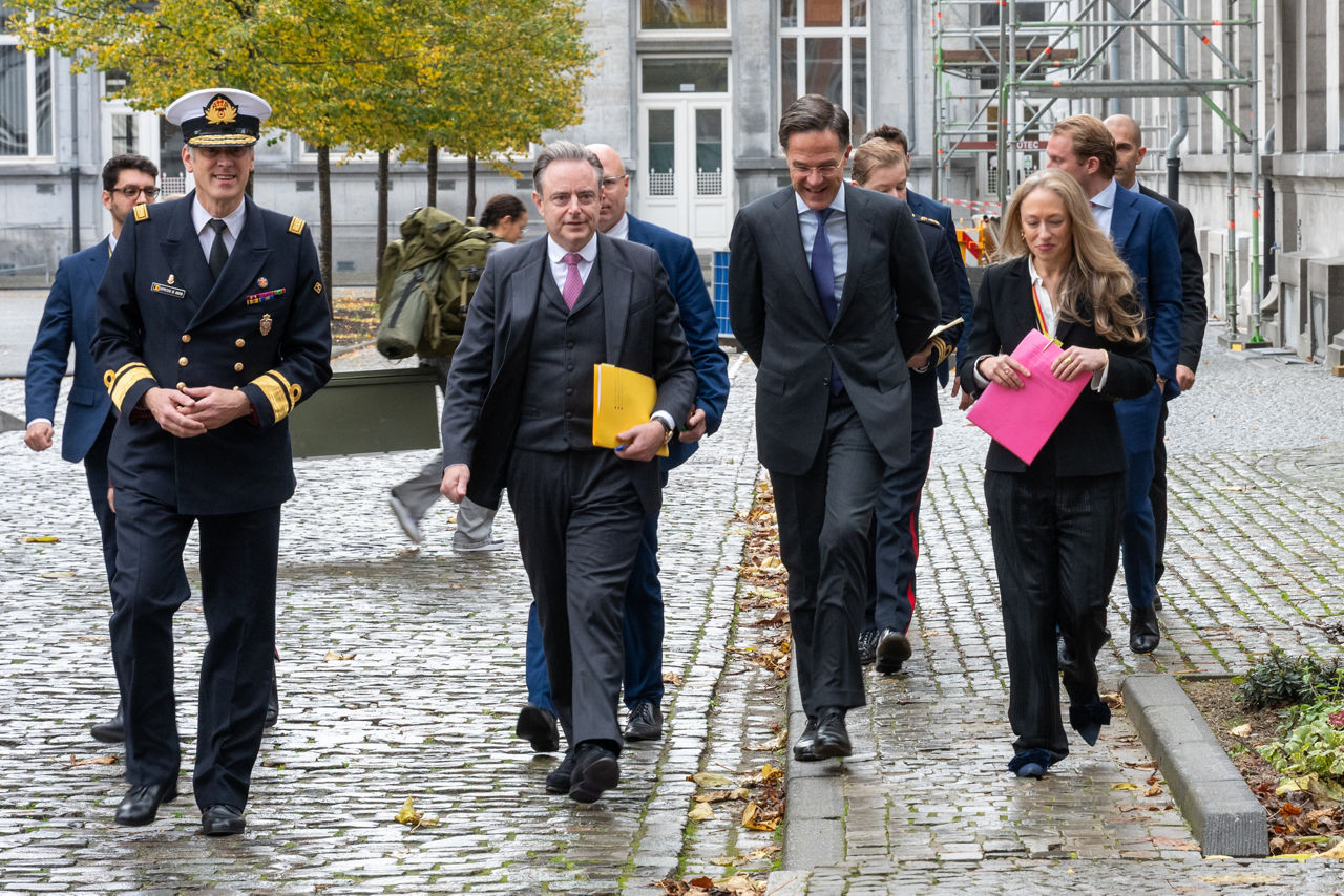 NATO Secretary General Mark Rutte with the Bart De Wever, Prime Minister of Belgium