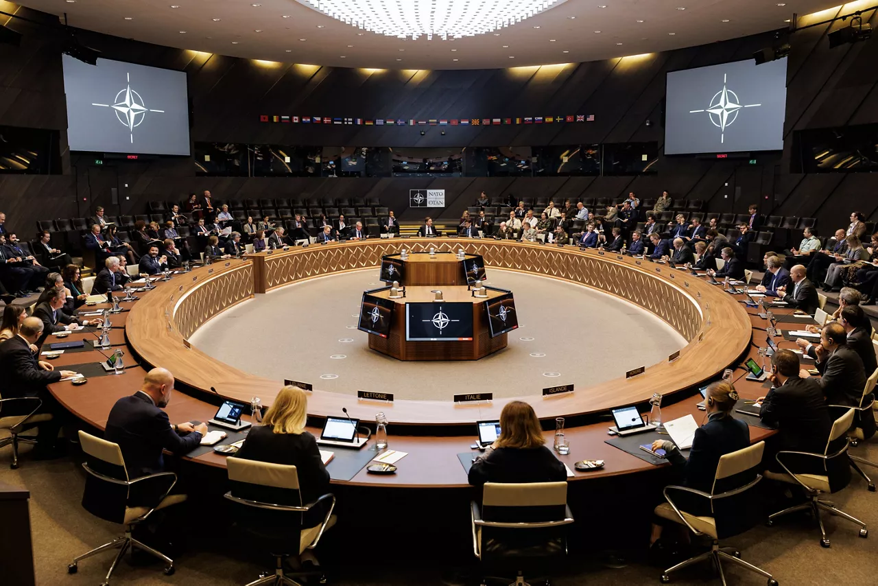 Major General Christophe Hintzy, Commander of NATO Mission Iraq at the North Atlantic Council (NAC)