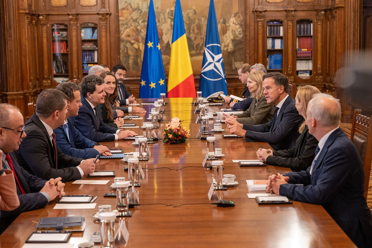NATO Secretary General Mark Rutte meets with Nicușor Dan, President of Romania