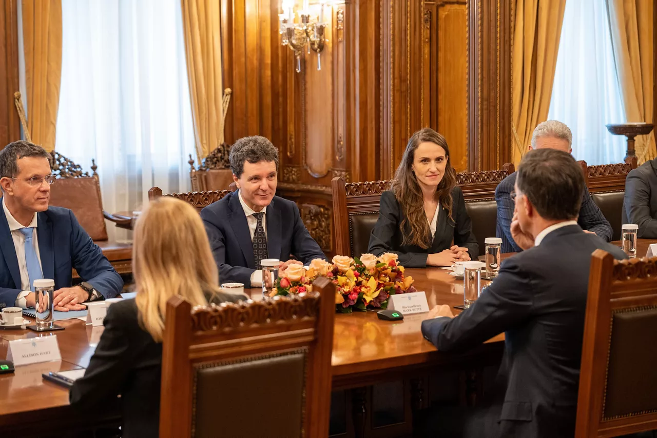 NATO Secretary General Mark Rutte meets with Nicușor Dan, President of Romania
