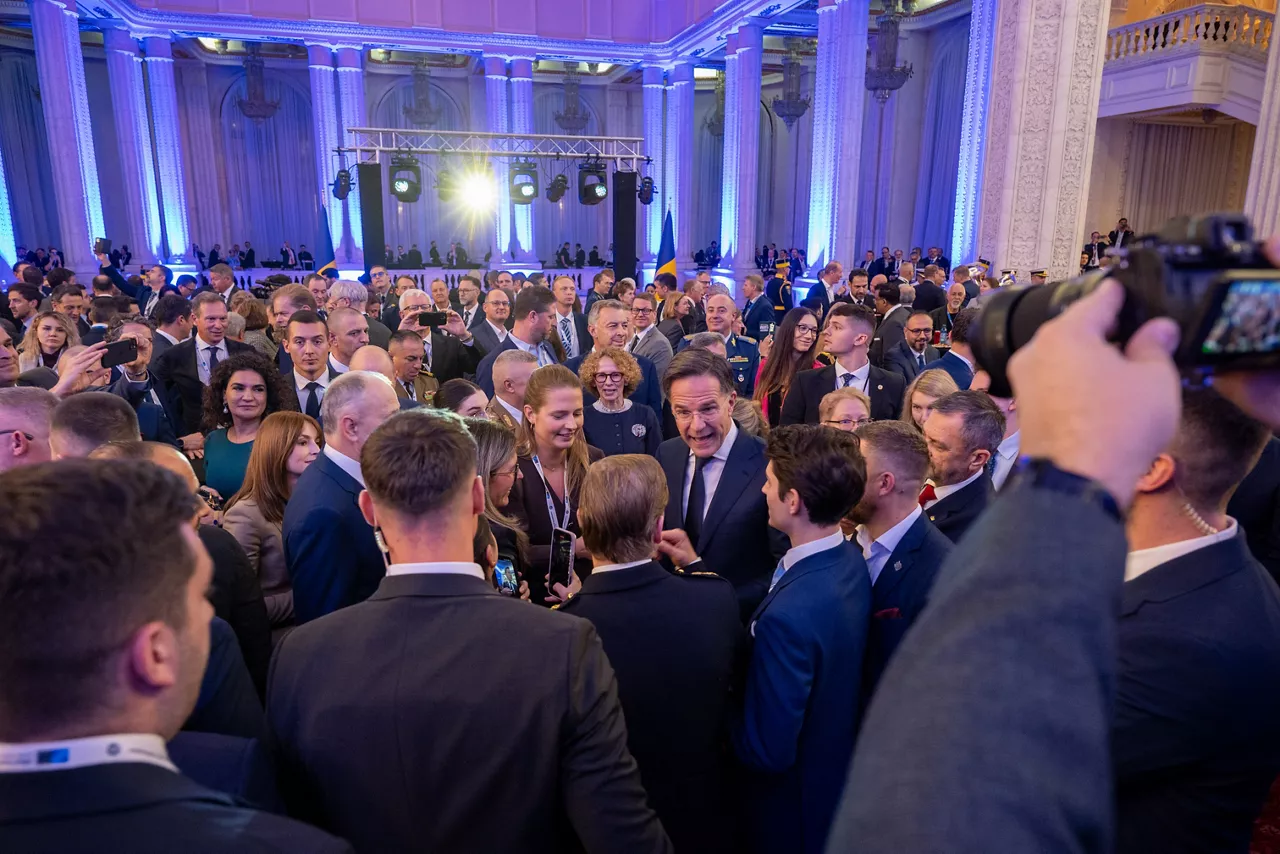 NATO Secretary General Mark Rutte at the reception of the NATO Industry Forum