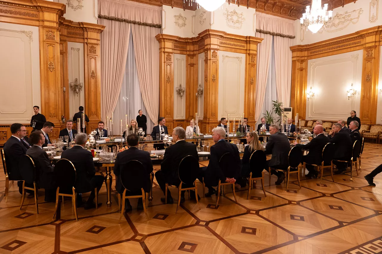 NATO Secretary General Mark Rutte hosts a dinner with CEO's of Allied Defence Industry companies
