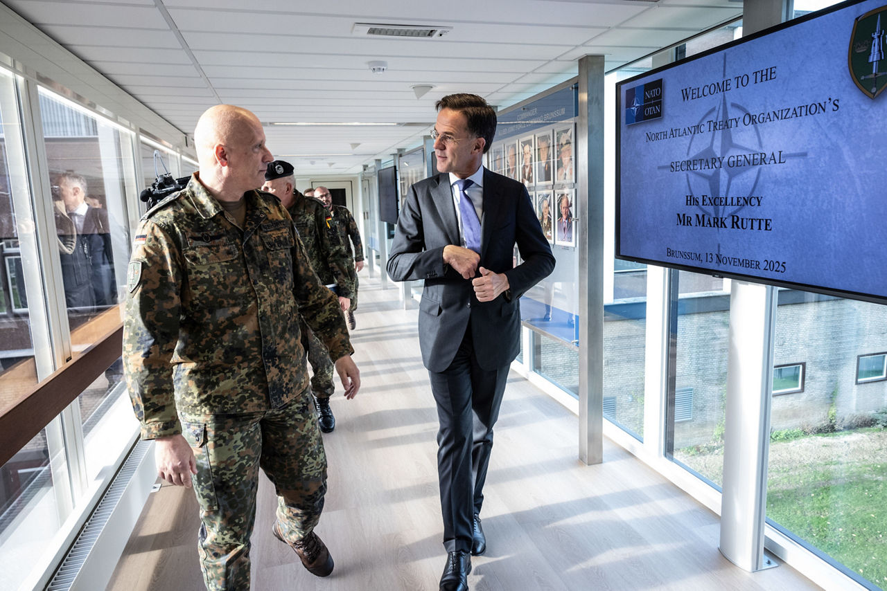 NATO Secretary General Mark Rutte and Commander General Ingo Gerhartz in the Allied Joint Force Command Brunssum 