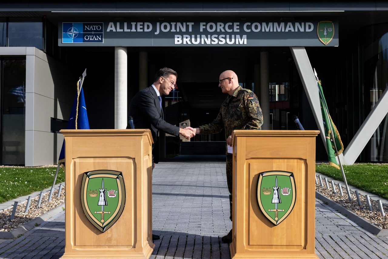 Joint press statements by NATO Secretary General Mark Rutte and Commander General Ingo Gerhartz in the Allied Joint Force Command Brunssum 