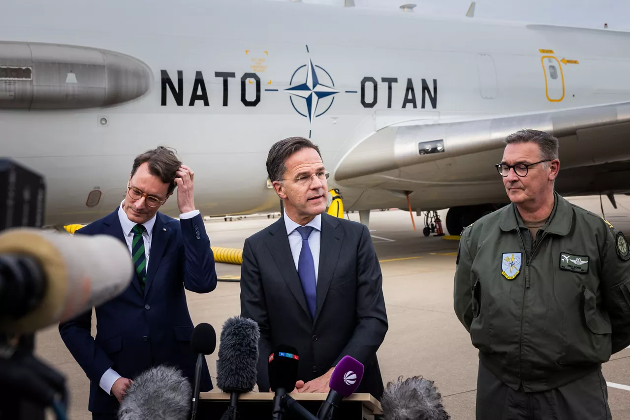 Joint press statements from NATO Secretary General Mark Rutte, Minister-President of State of North Rhine-Westphalia, Mr Hendrik Wüst, and Commander NATO Airborne Early Warning and Control Force, Major General Andreas Korb.