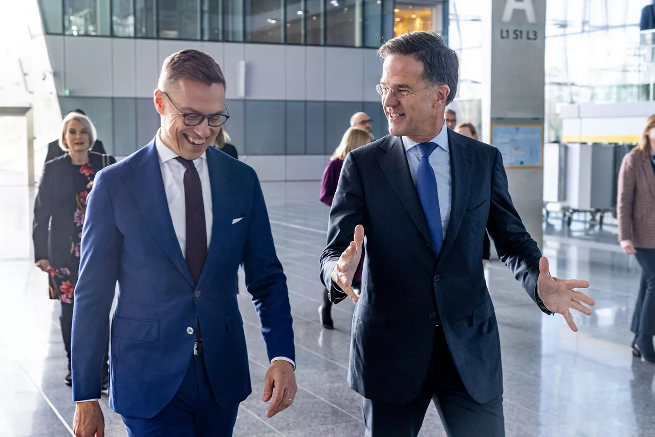 NATO Secretary General Mark Rutte meets with Alexander Stubb, President of Finland