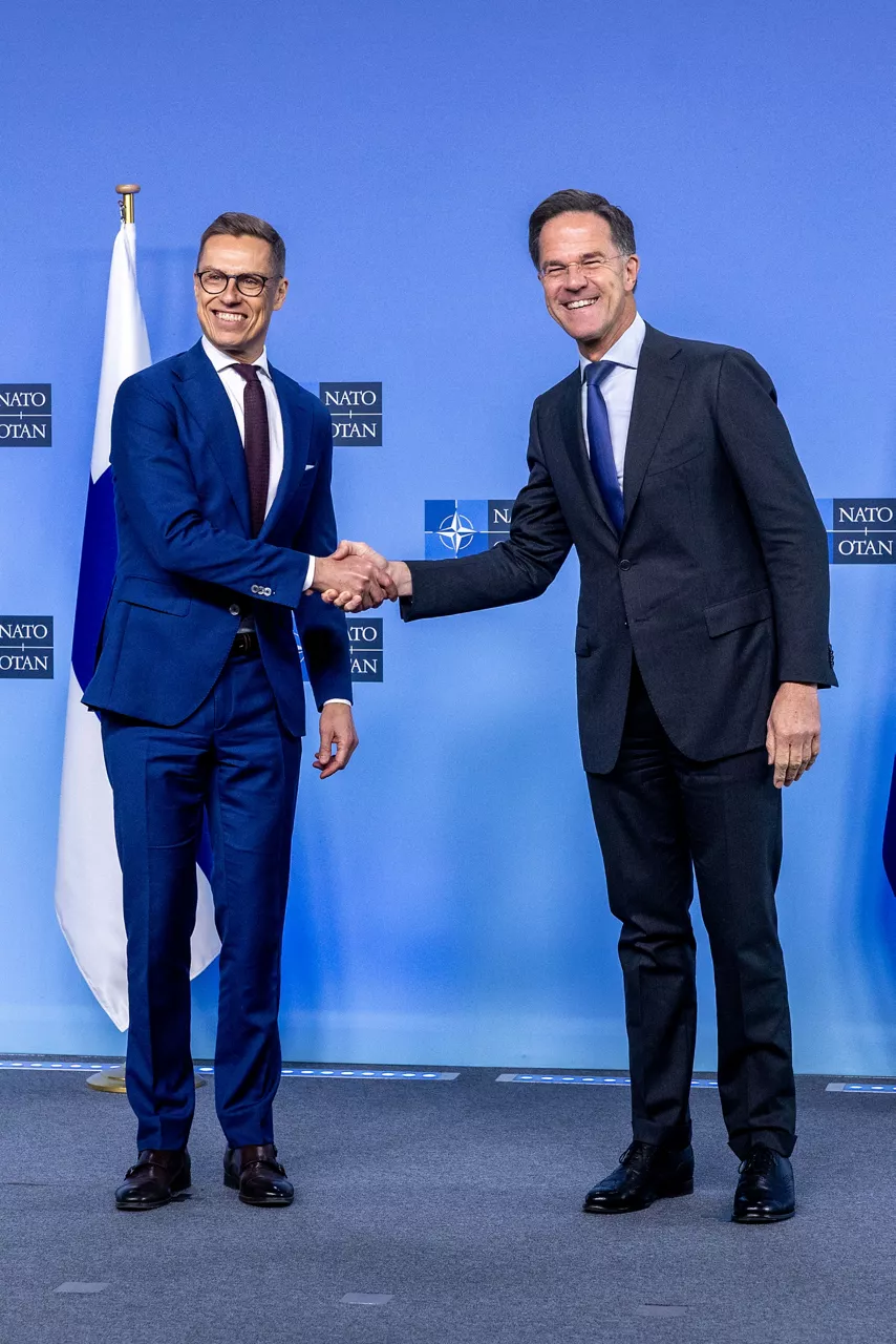 NATO Secretary General Mark Rutte meets with Alexander Stubb, President of Finland