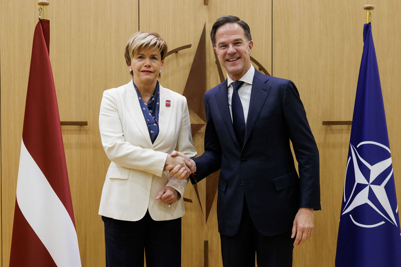 NATO Secretary General meets with the Minister of Foreign Affairs of Latvia