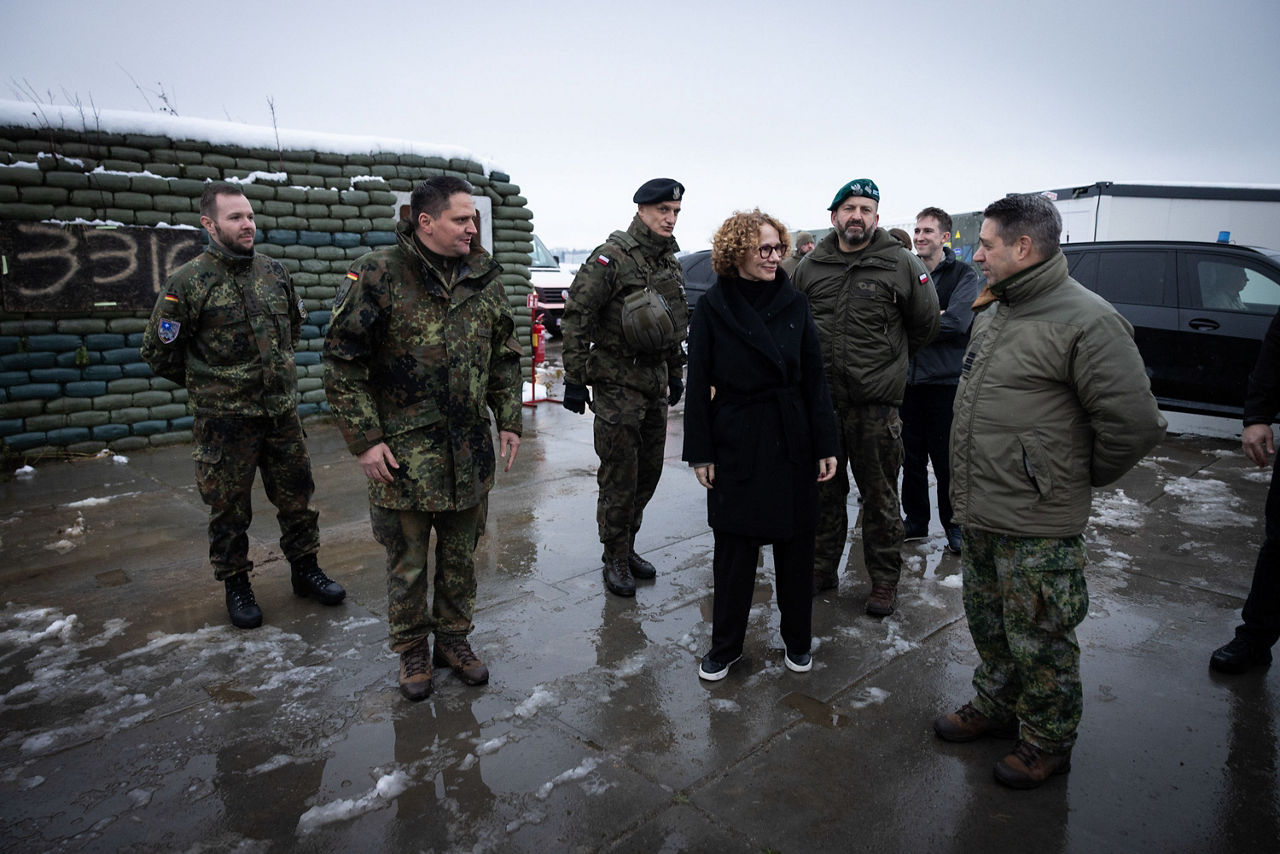 NATO Deputy Secretary General Radmila Shekerinska visits the logistical hub in Poland of the NATO Security Assistance and Training for Ukraine (NSATU)