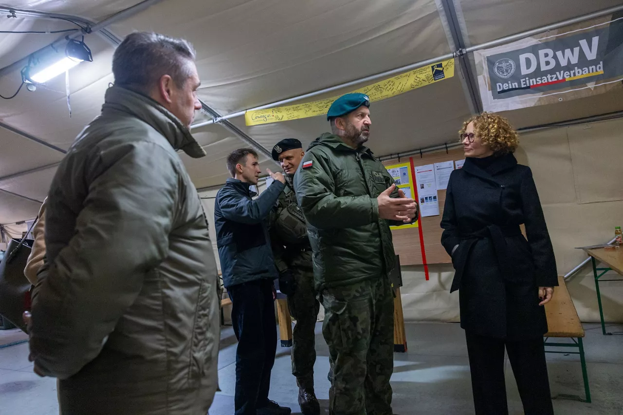 NATO Deputy Secretary General Radmila Shekerinska visits the logistical hub in Poland of the NATO Security Assistance and Training for Ukraine (NSATU)