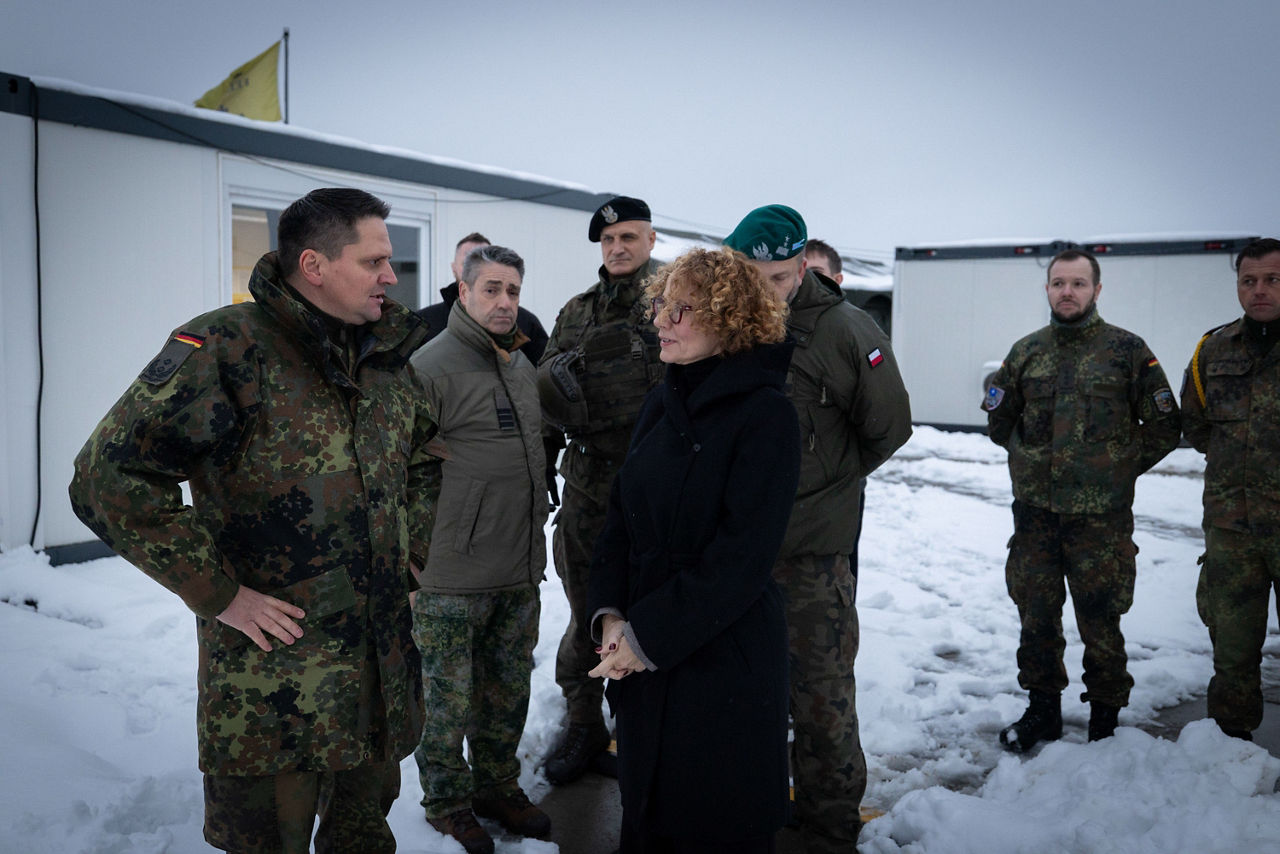 NATO Deputy Secretary General Radmila Shekerinska visits the logistical hub in Poland of the NATO Security Assistance and Training for Ukraine (NSATU)