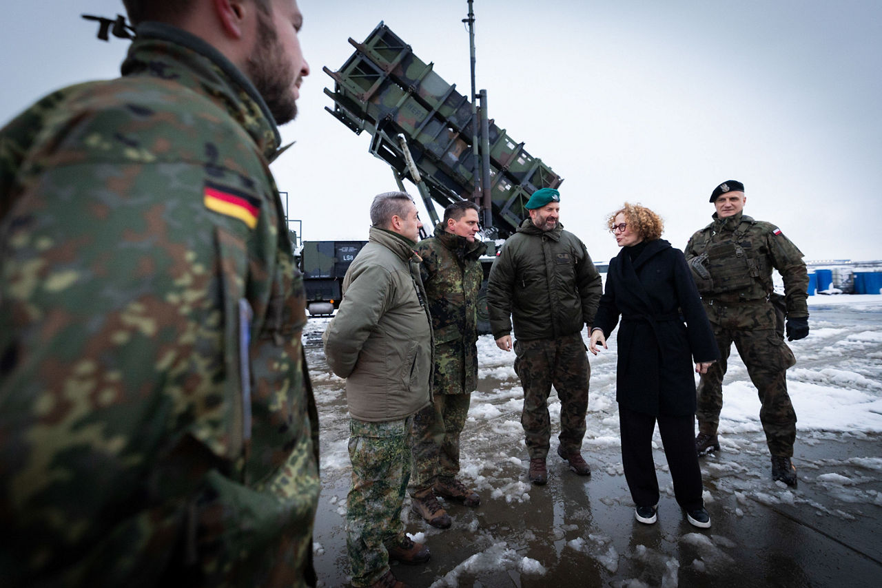 NATO Deputy Secretary General Radmila Shekerinska visits the logistical hub in Poland of the NATO Security Assistance and Training for Ukraine (NSATU)