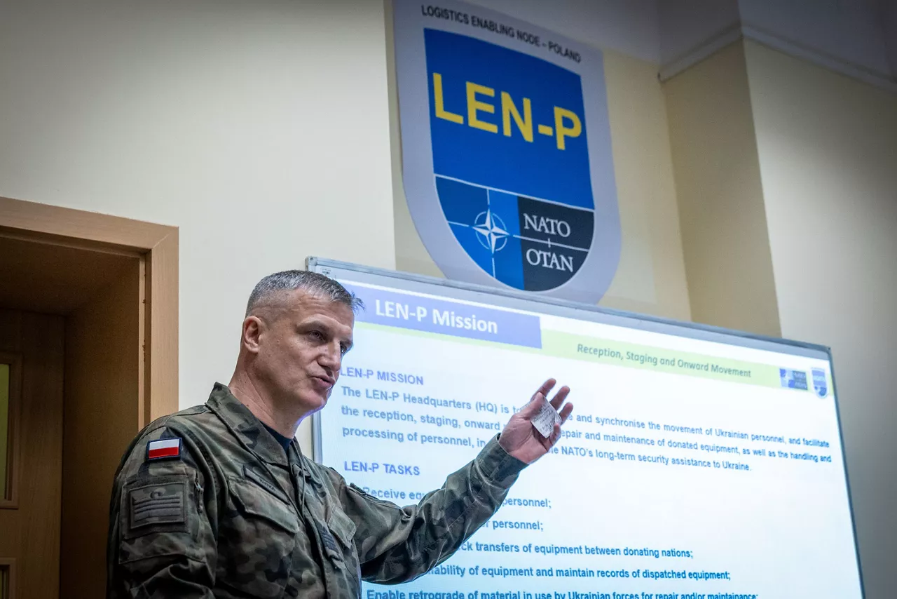 NATO Deputy Secretary General Radmila Shekerinska visits the logistical hub in Poland of the NATO Security Assistance and Training for Ukraine (NSATU)