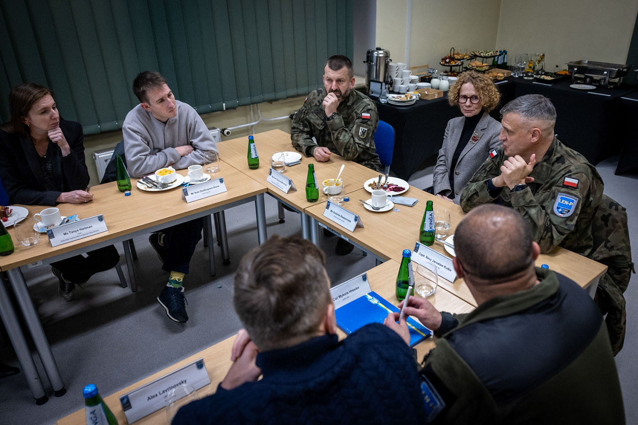 NATO Deputy Secretary General Radmila Shekerinska visits the logistical hub in Poland of the NATO Security Assistance and Training for Ukraine (NSATU)
