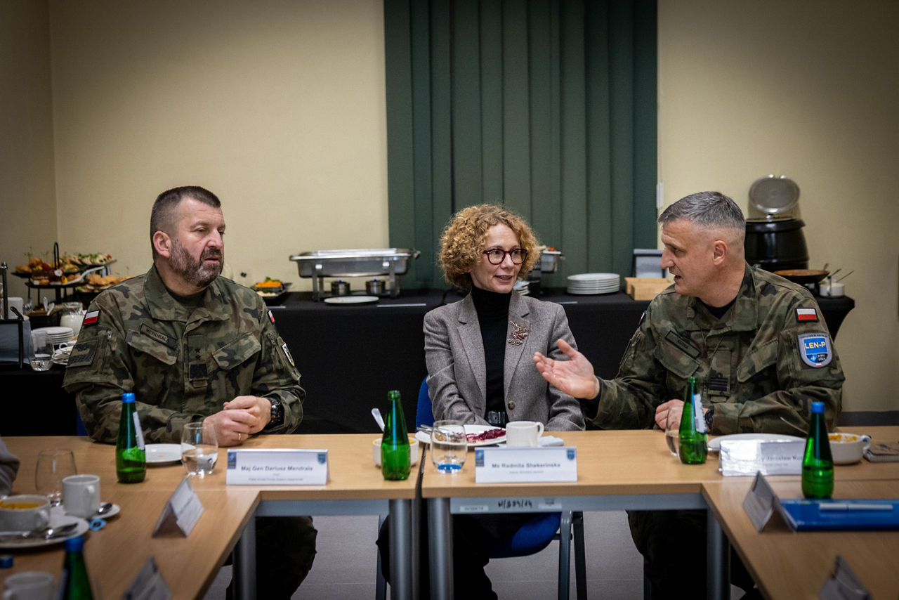 NATO Deputy Secretary General Radmila Shekerinska visits the logistical hub in Poland of the NATO Security Assistance and Training for Ukraine (NSATU)