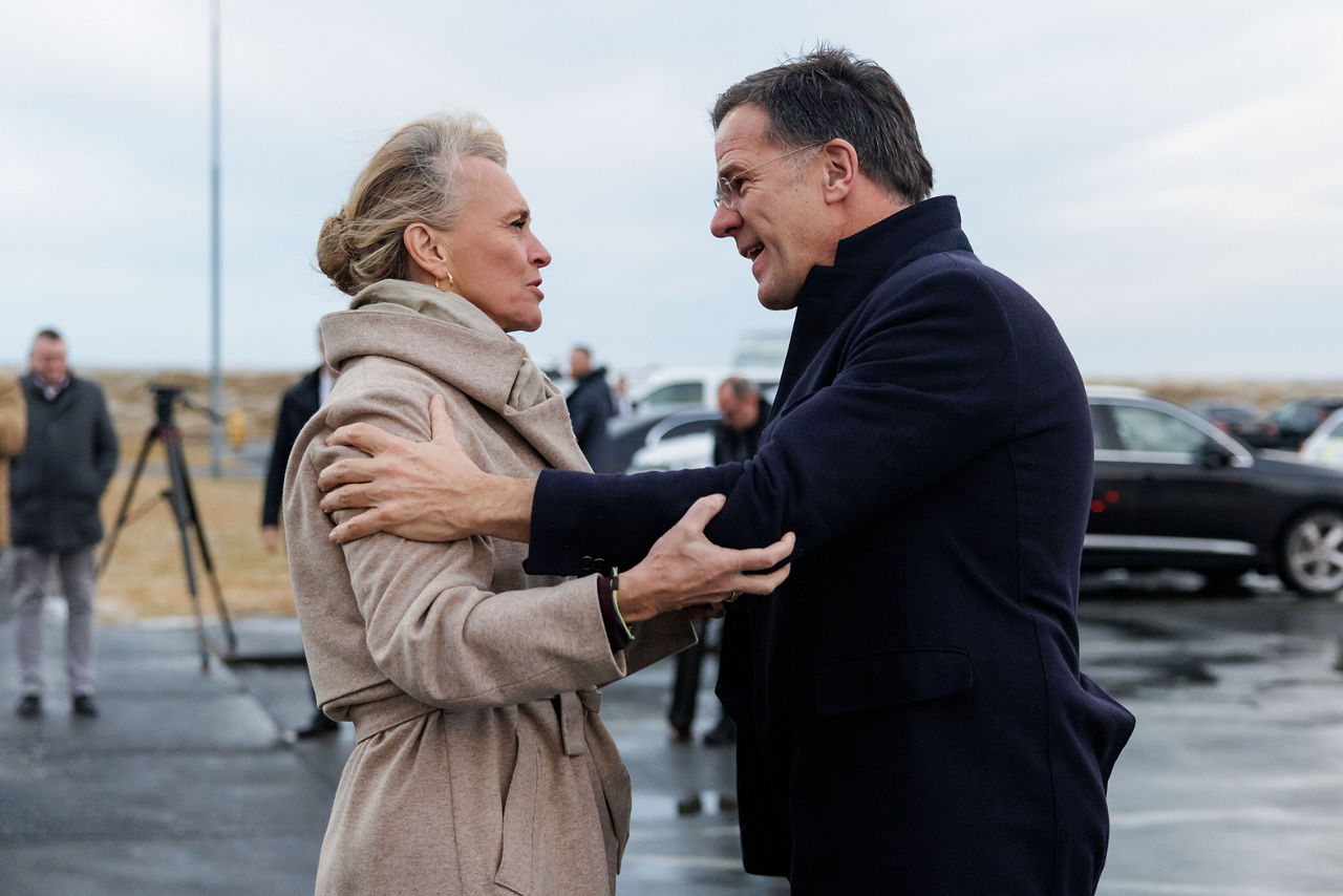 NATO Secretary General Mark Rutte and Þorgerður Katrín Gunnarsdóttir, Minister of Foreign Affairs of Iceland