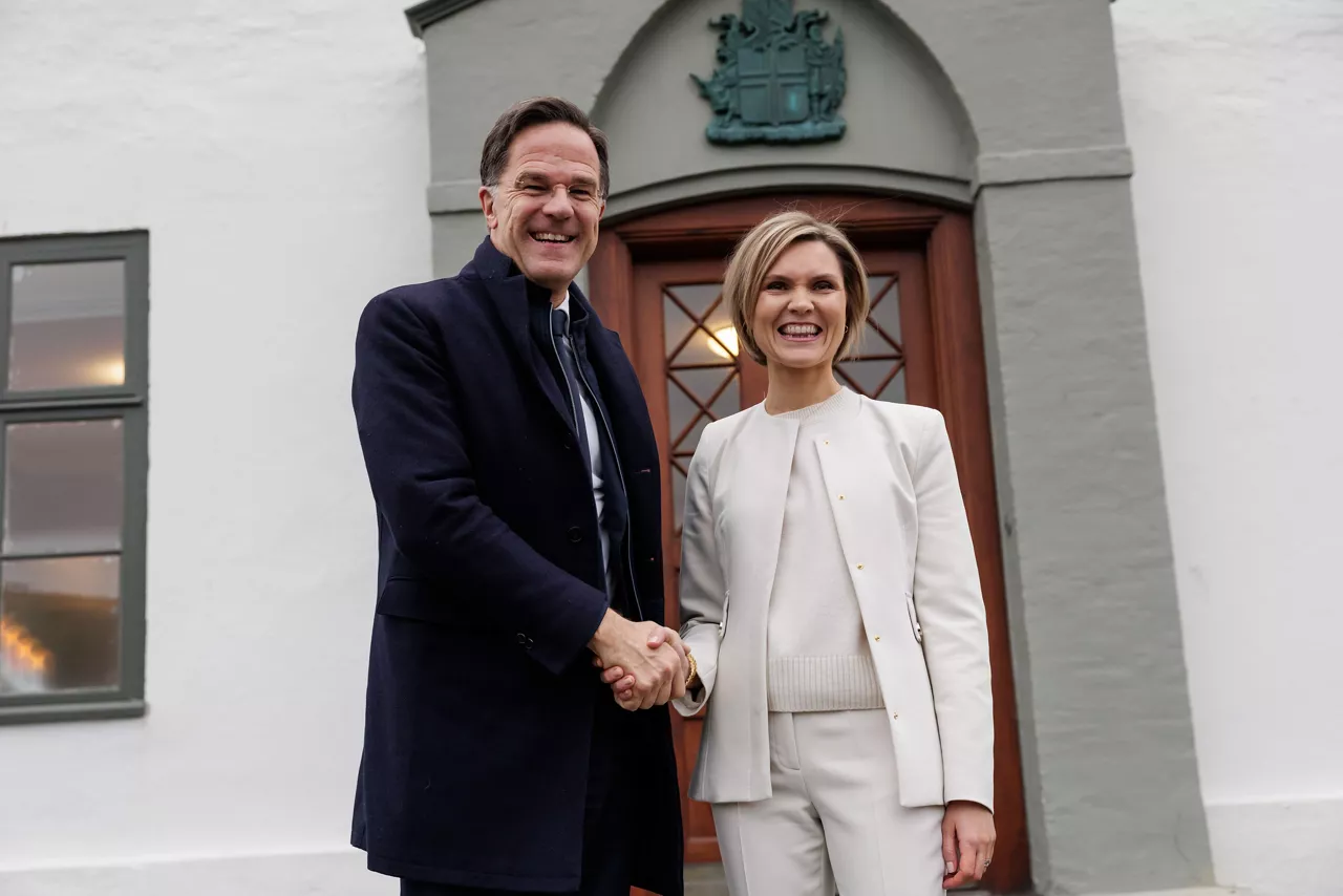 NATO Secretary General Mark Rutte meets with Kristrún Frostadóttir, Prime Minister of Iceland