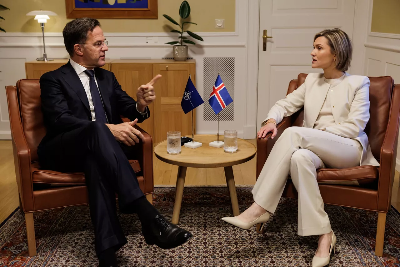 NATO Secretary General Mark Rutte meets with Kristrún Frostadóttir, Prime Minister of Iceland