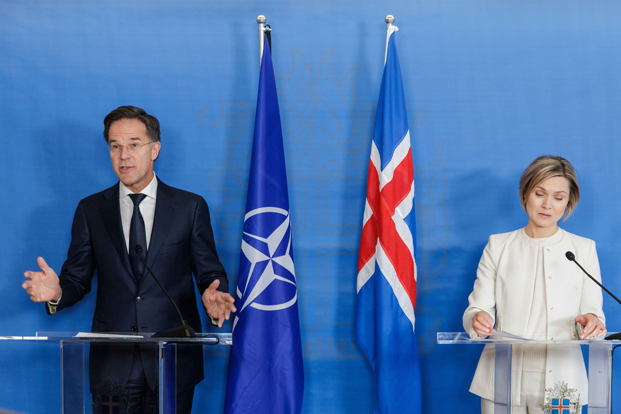 Joint press point by the NATO Secretary General Mark Rutte with Kristrún Frostadóttir, Prime Minister of Iceland

