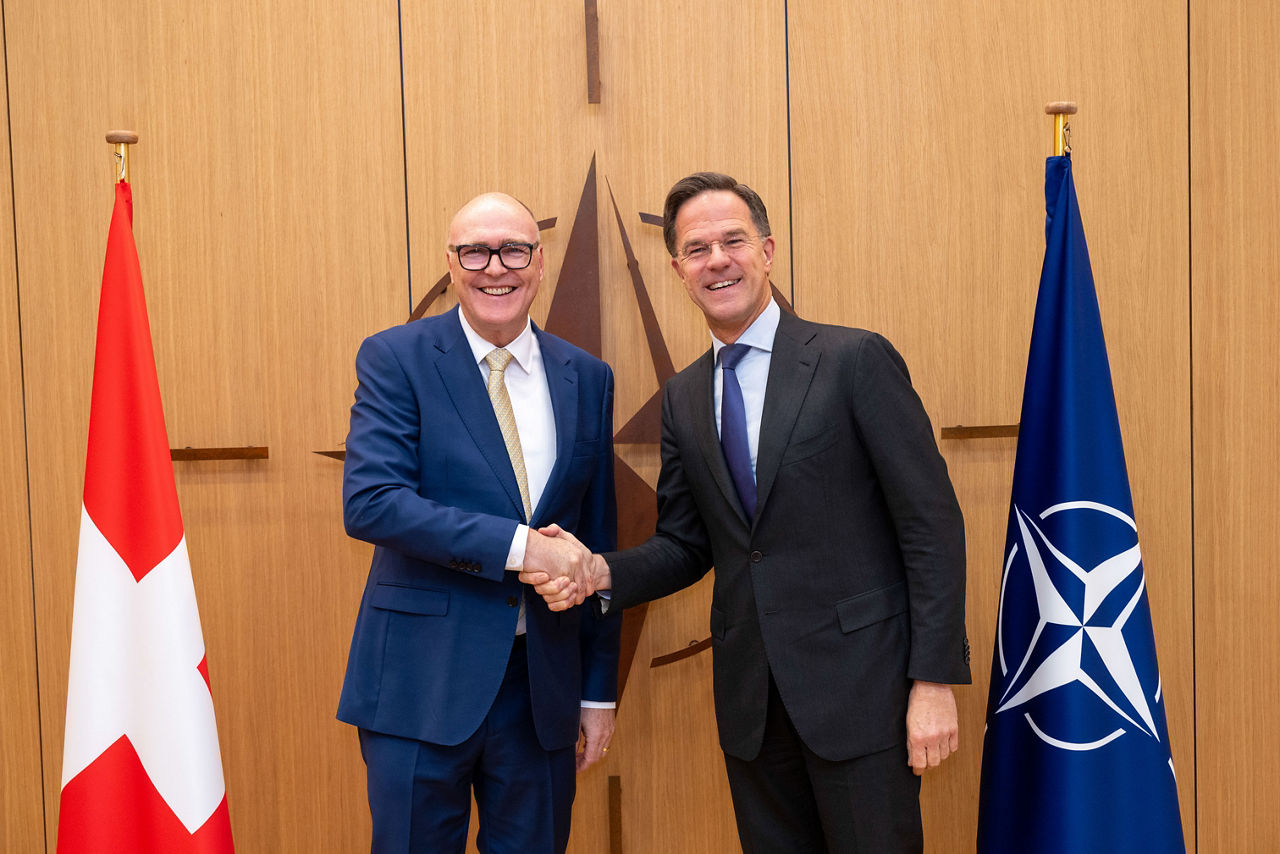 NATO Secretary General meets with the Head of the Federal Department of Defence, Civil Protection and Sport of Switzerland