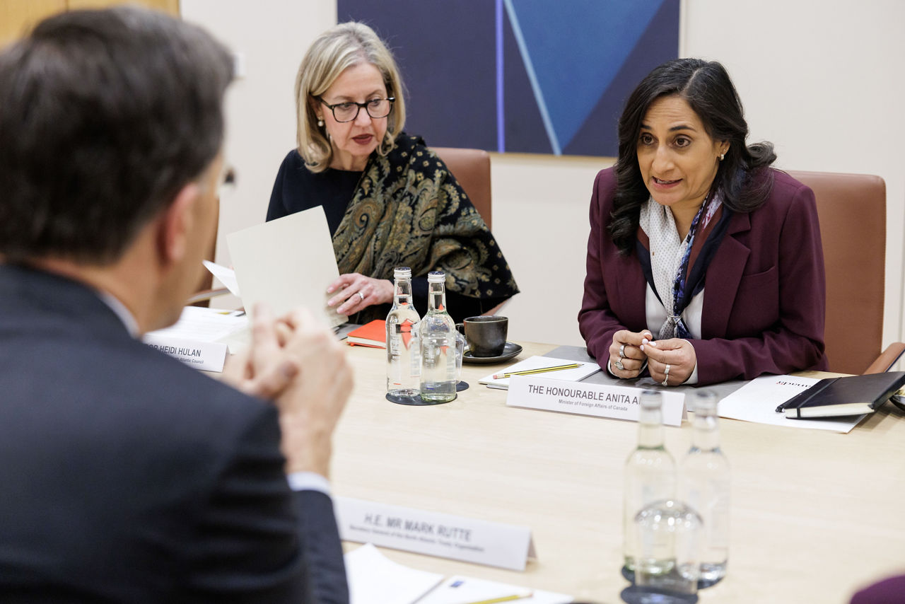 NATO Secretary General Mark Rutte meets with Anita Anand, Minister of Foreign Affairs of Canada