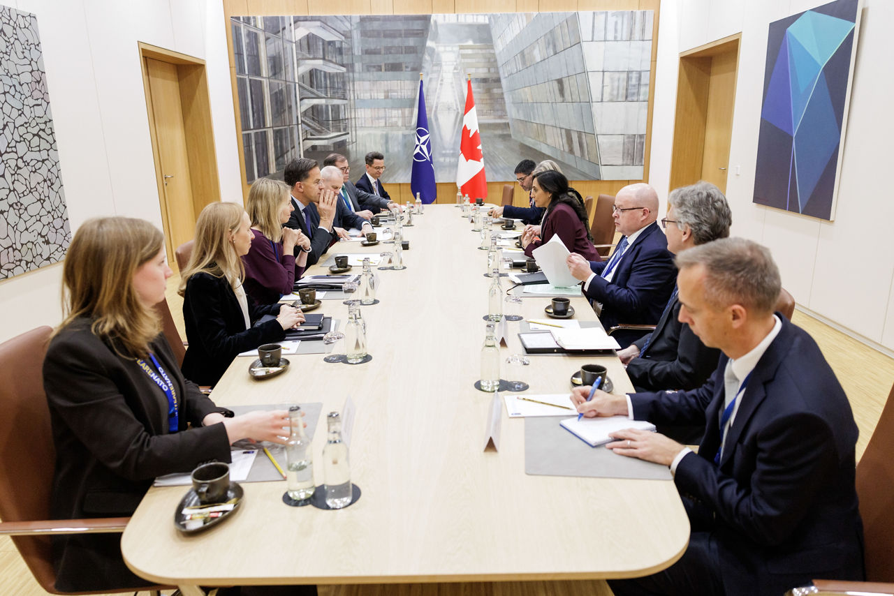 NATO Secretary General Mark Rutte meets with Anita Anand, Minister of Foreign Affairs of Canada