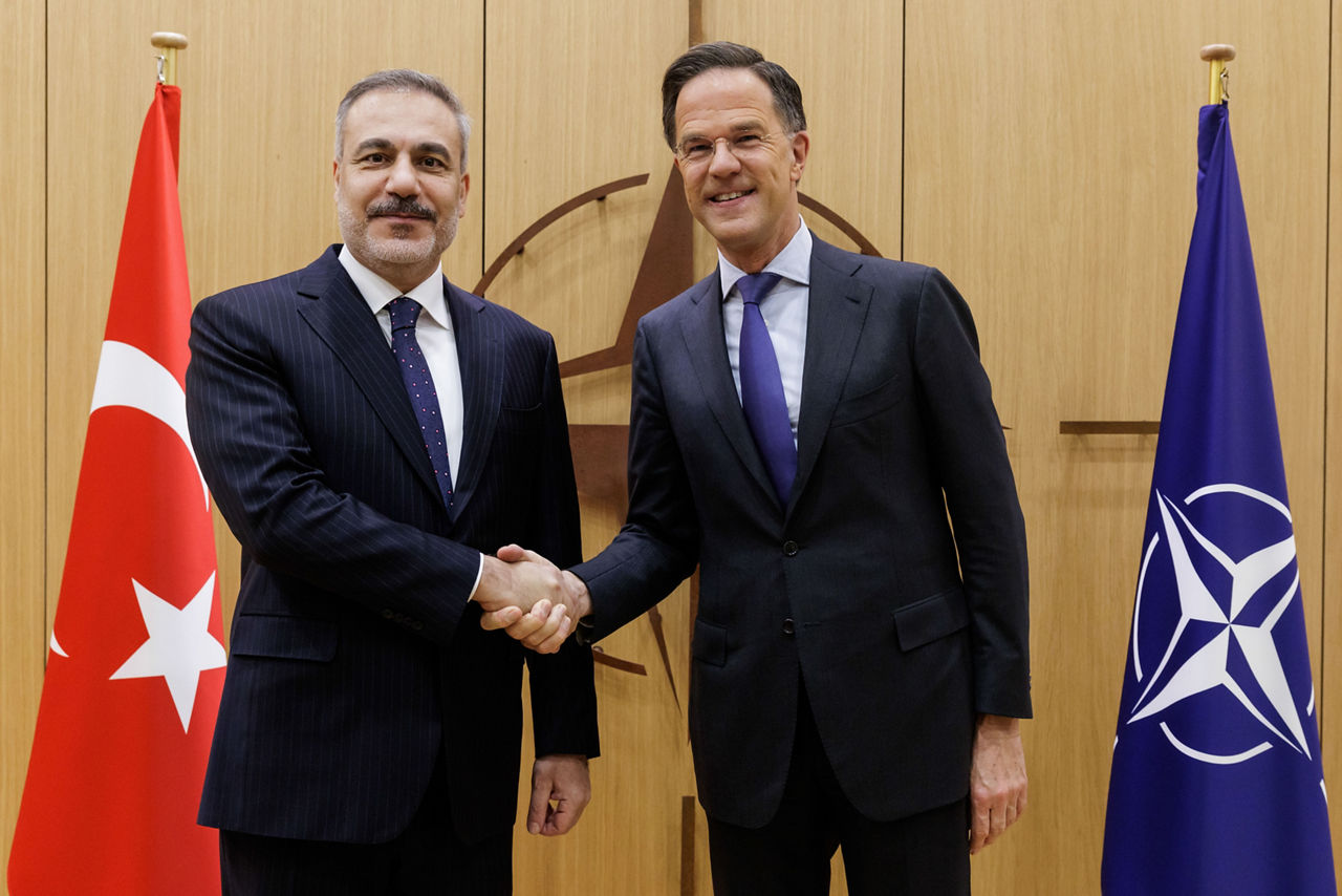 NATO Secretary General Mark Rutte meets with Hakan Fidan, Minister of Foreign Affairs of Türkiye