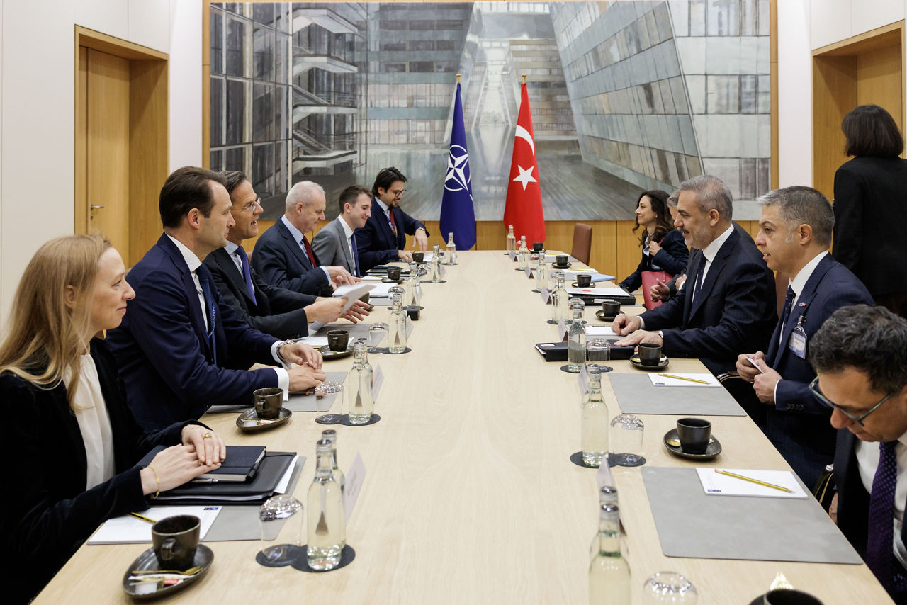 NATO Secretary General Mark Rutte meets with Hakan Fidan, Minister of Foreign Affairs of Türkiye