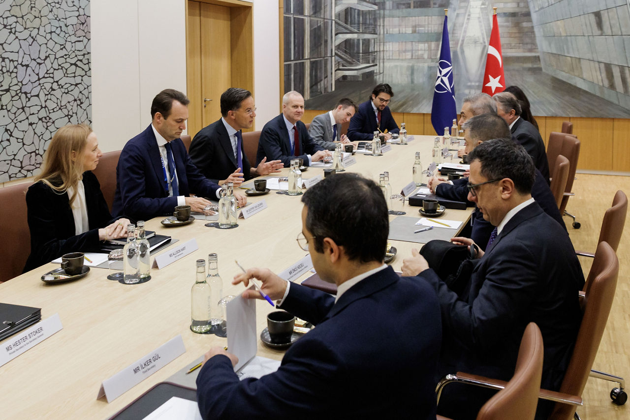 NATO Secretary General Mark Rutte meets with Hakan Fidan, Minister of Foreign Affairs of Türkiye