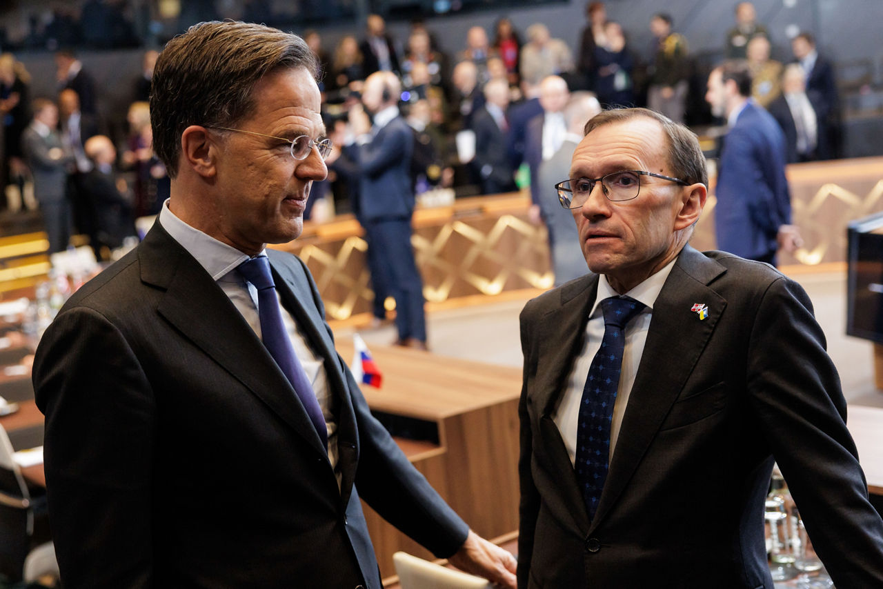NATO Secretary General Mark Rutte and Espen Barth Eide (Minister of Foreign Affairs, Norway)