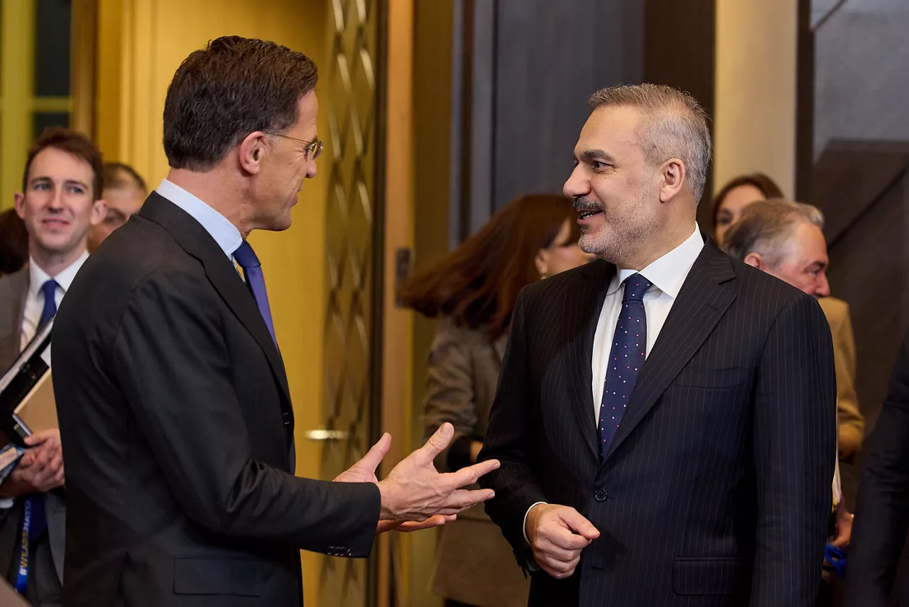 NATO Secretary General Mark Rutte and Hakan Fidan (Minister of Foreign Affairs, Türkiye)