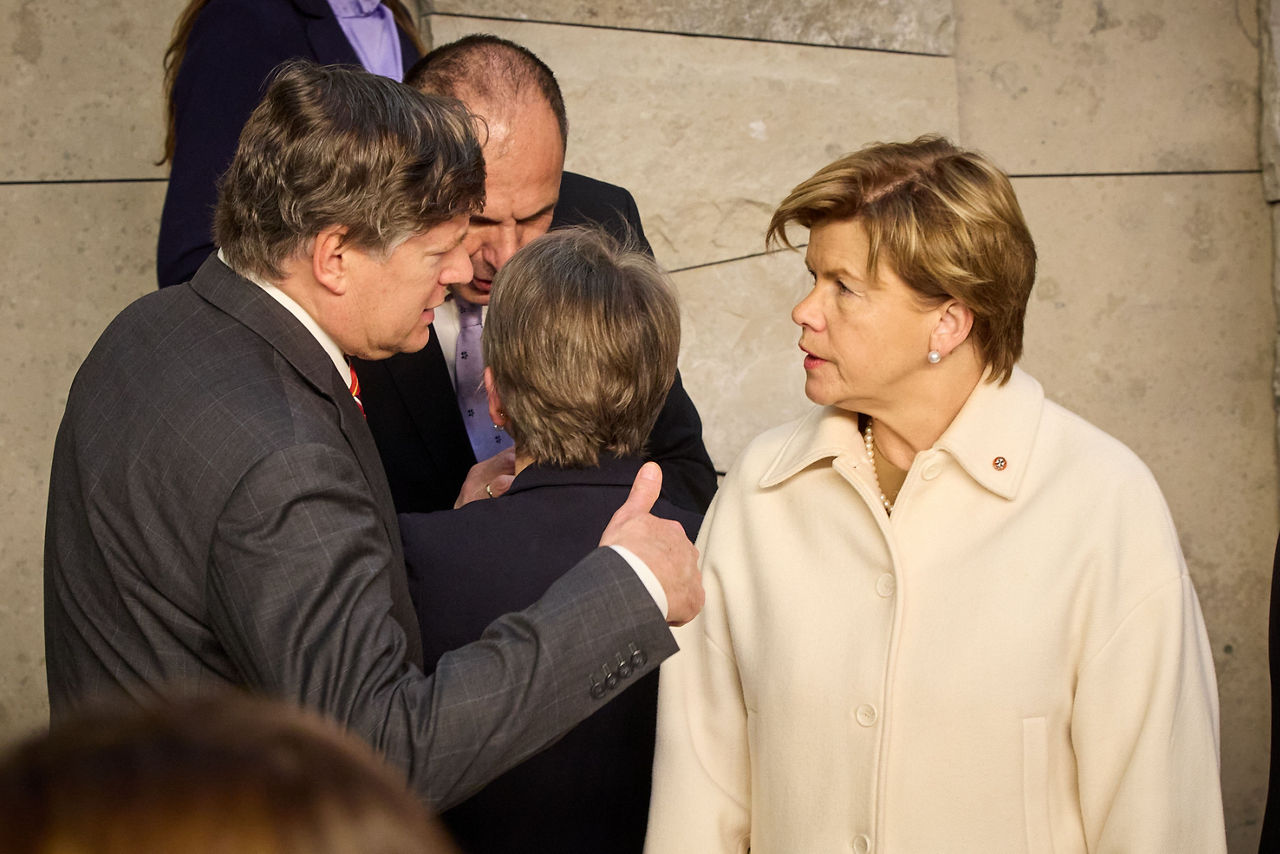 Christopher Landau (Deputy US State Secretary) and Baiba Braže (Minister of Foreign Affairs, Latvia)