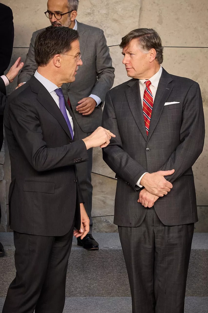 NATO Secretary General Mark Rutte and Christopher Landau (Deputy US State Secretary)