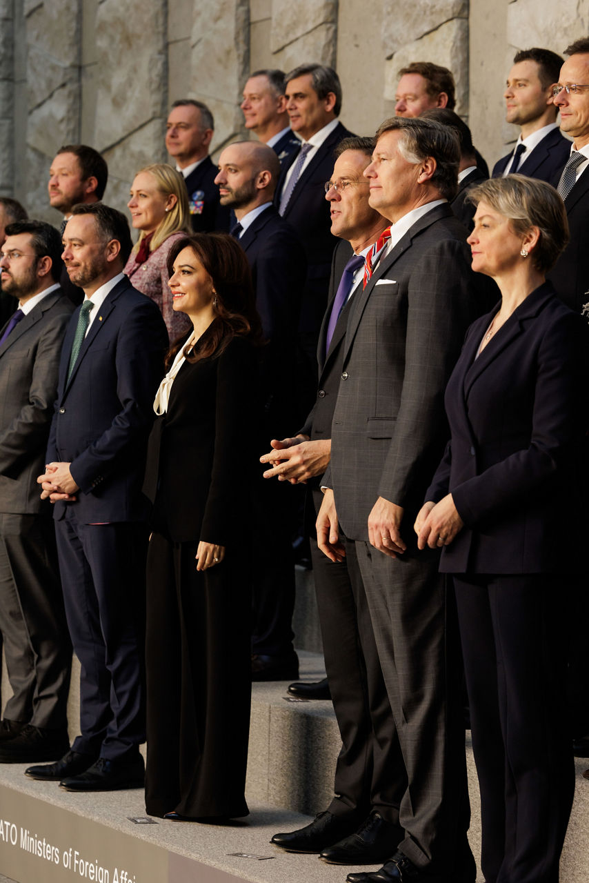 Family photo of the NATO Ministers of Foreign Affairs