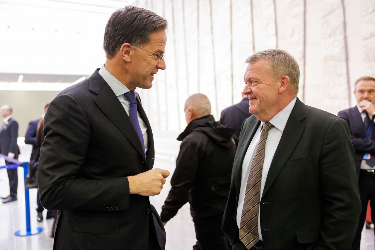 NATO Secretary General Mark Rutte and Lars Løkke Rasmussen (Minister of Foreign Affairs, Denmark)