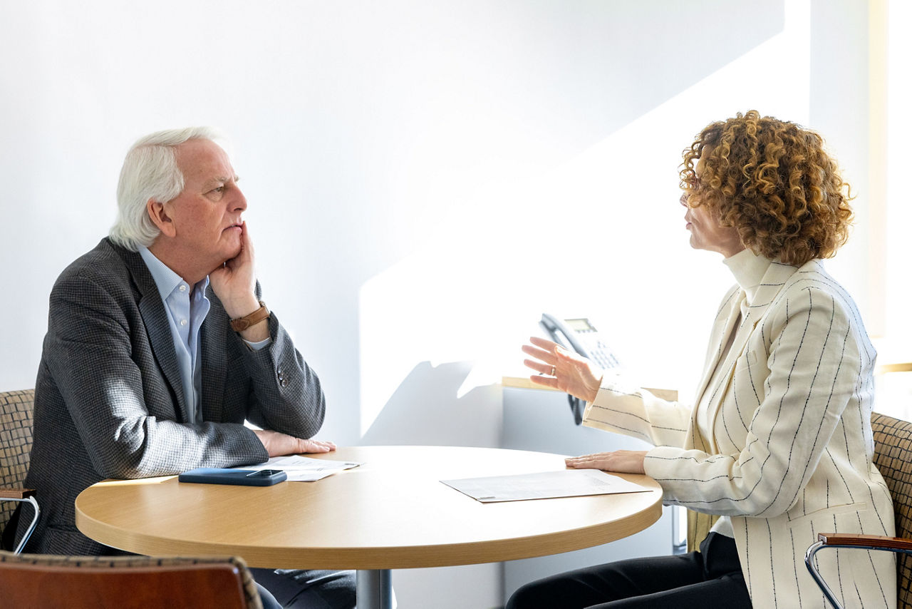 NATO Deputy Secretary General Radmila Shekerinska and Ivo Daalder, former US Permanent Representative to NATO at the Harvard Kennedy School Belfer Center, in Boston