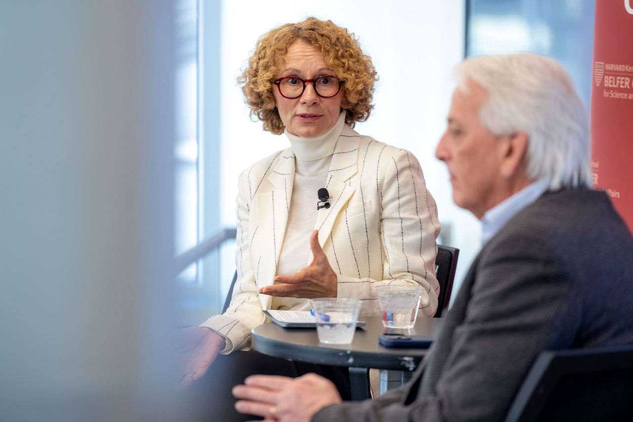 NATO Deputy Secretary General Radmila Shekerinska at the Harvard Kennedy School Belfer Center, in Boston