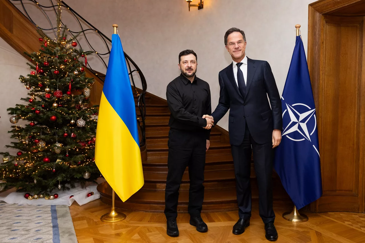 NATO Secretary General Mark Rutte and Volodymyr Zelenskyy, President of Ukraine 