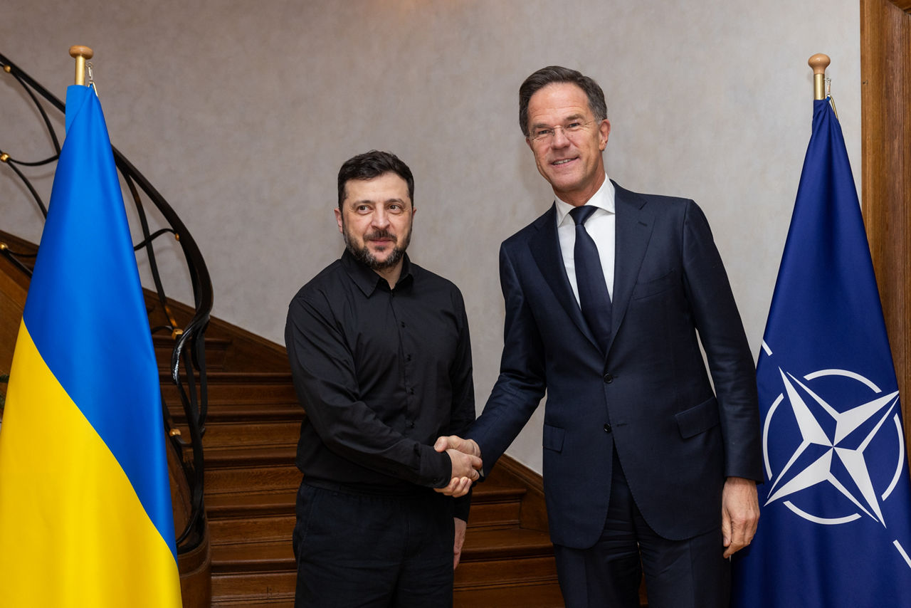 NATO Secretary General Mark Rutte and Volodymyr Zelenskyy, President of Ukraine 