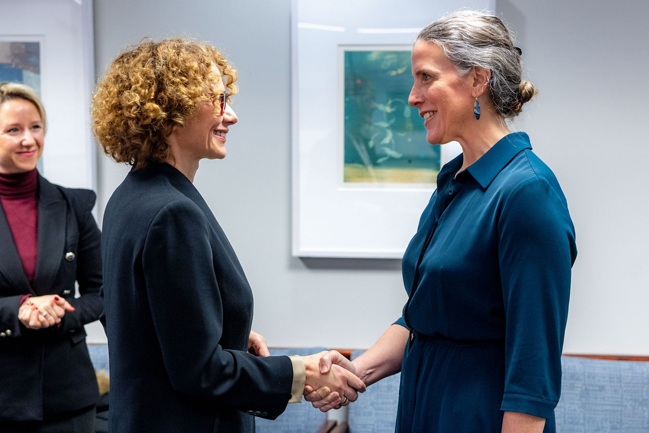NATO Deputy Secretary General Radmila Shekerinska meets with Sonata Coulter, US Deputy Assistant State Secretary