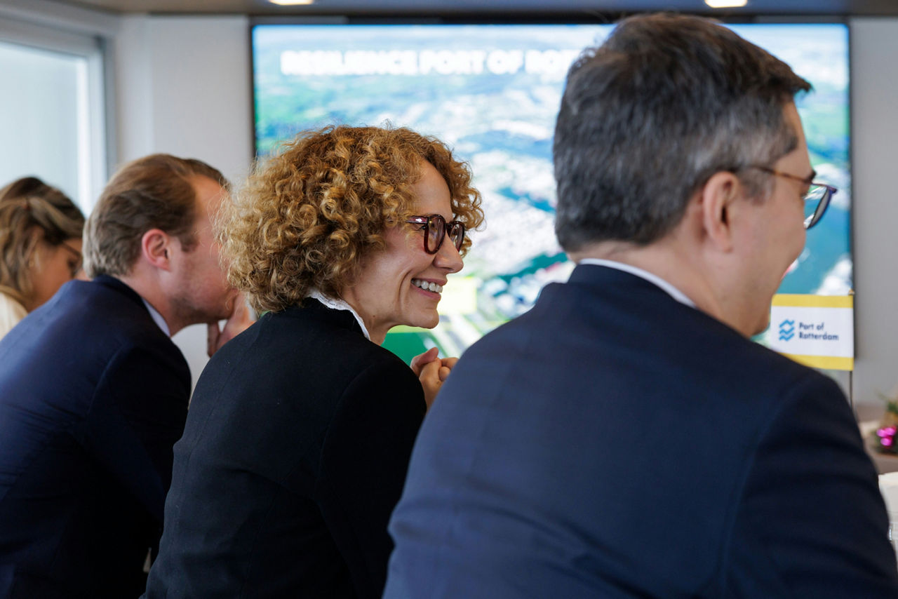 NATO Deputy Secretary General Radmila Shekerinska visits the port of Rotterdam and discusses resilience and industry with Dutch representatives of the transport and energy sectors