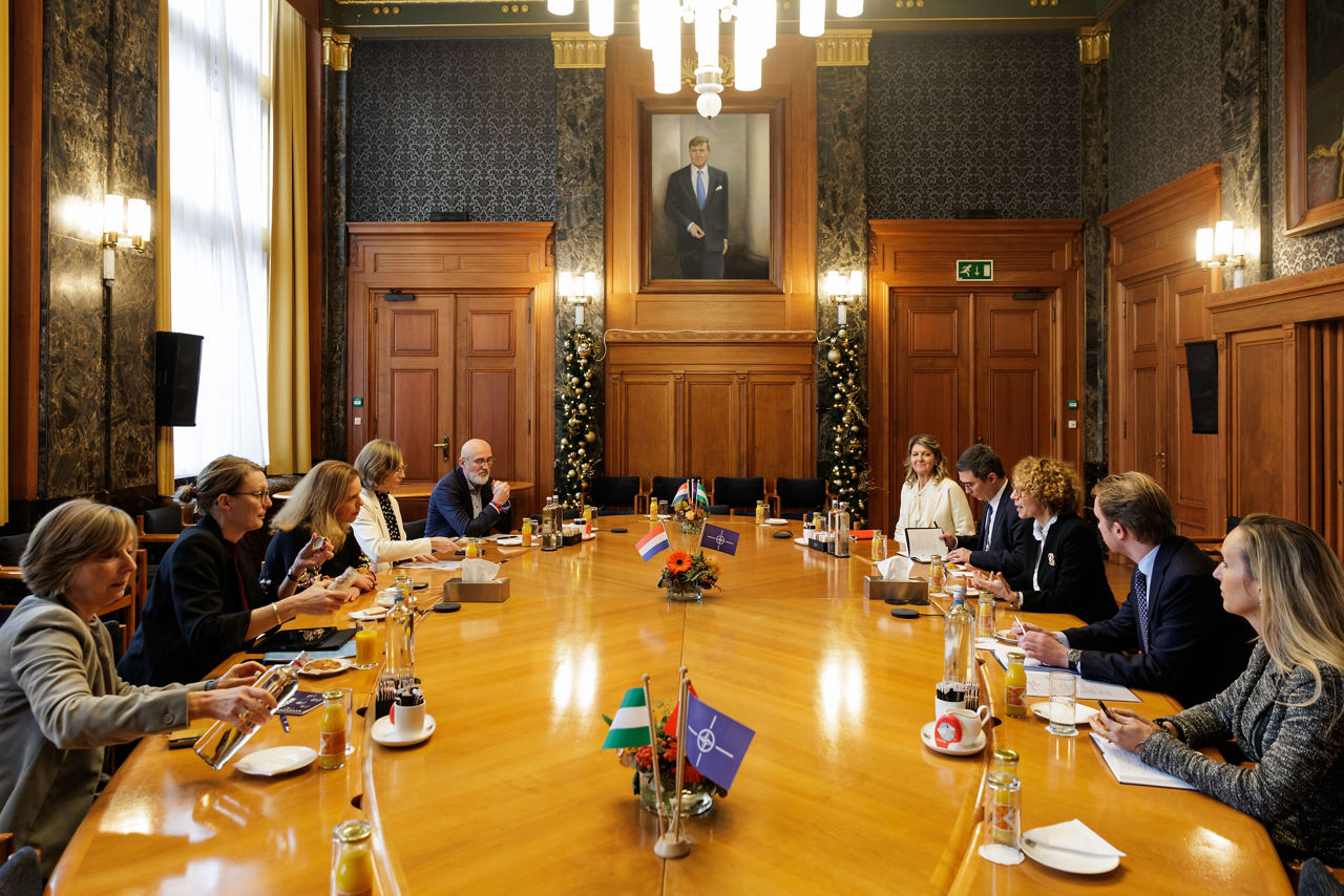 NATO Deputy Secretary General Radmila Shekerinska meets with Carola Schouten, Mayor of Rotterdam