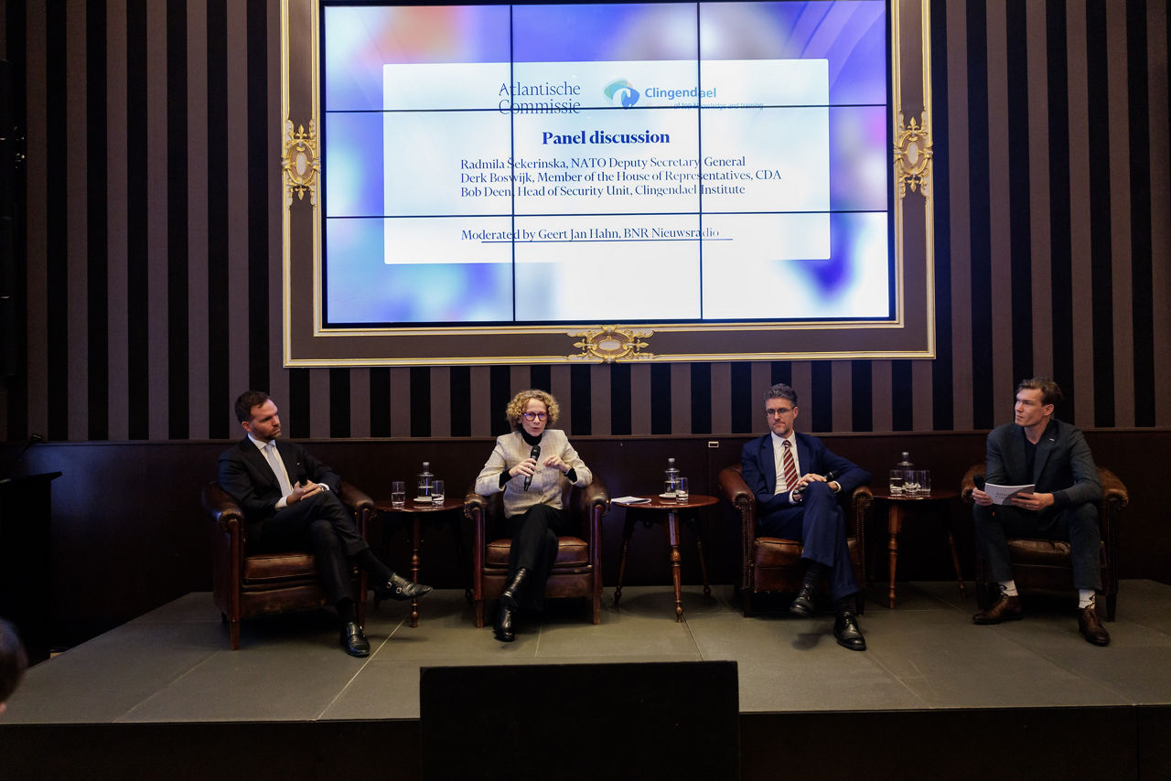 Panel discussion with NATO Deputy Secretary General Radmila Shekerinska at the Atlantic Commission in The Hague